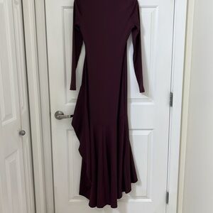 Susana Monaco Women's Burgundy High-Low Dress